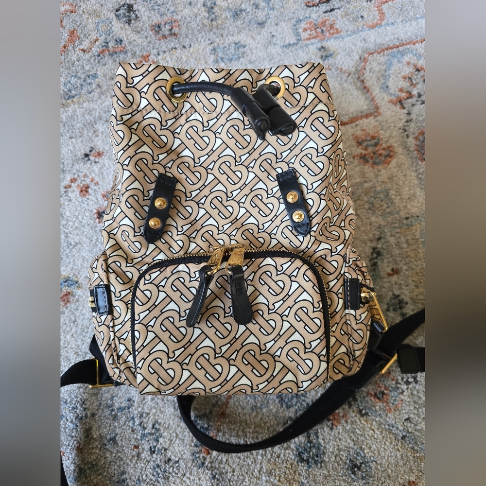 Euc Burberry Monogram Nylon Backpack! - image 4